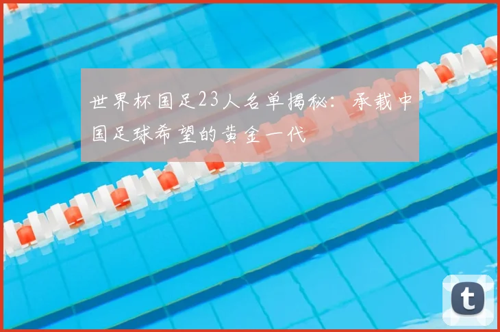 世界杯国足23人名单揭秘：承载中国足球希望的黄金一代