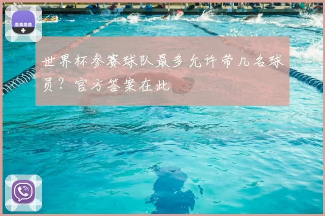 世界杯参赛球队最多允许带几名球员?官方答案在此