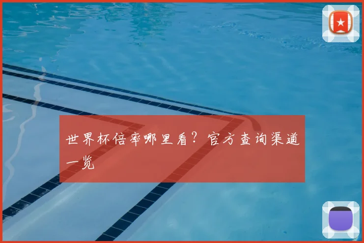 世界杯倍率哪里看?官方查询渠道一览